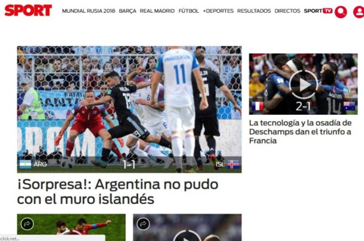 Prensa mundial: Messi el señalado por empate de Argentina ante Islandia