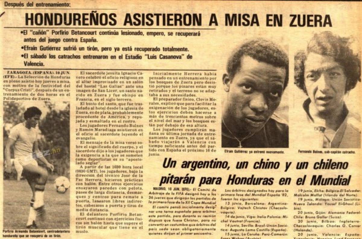 Publican foto inédita de seleccionados hondureños del 82 y otras imágenes que quizá no habías visto