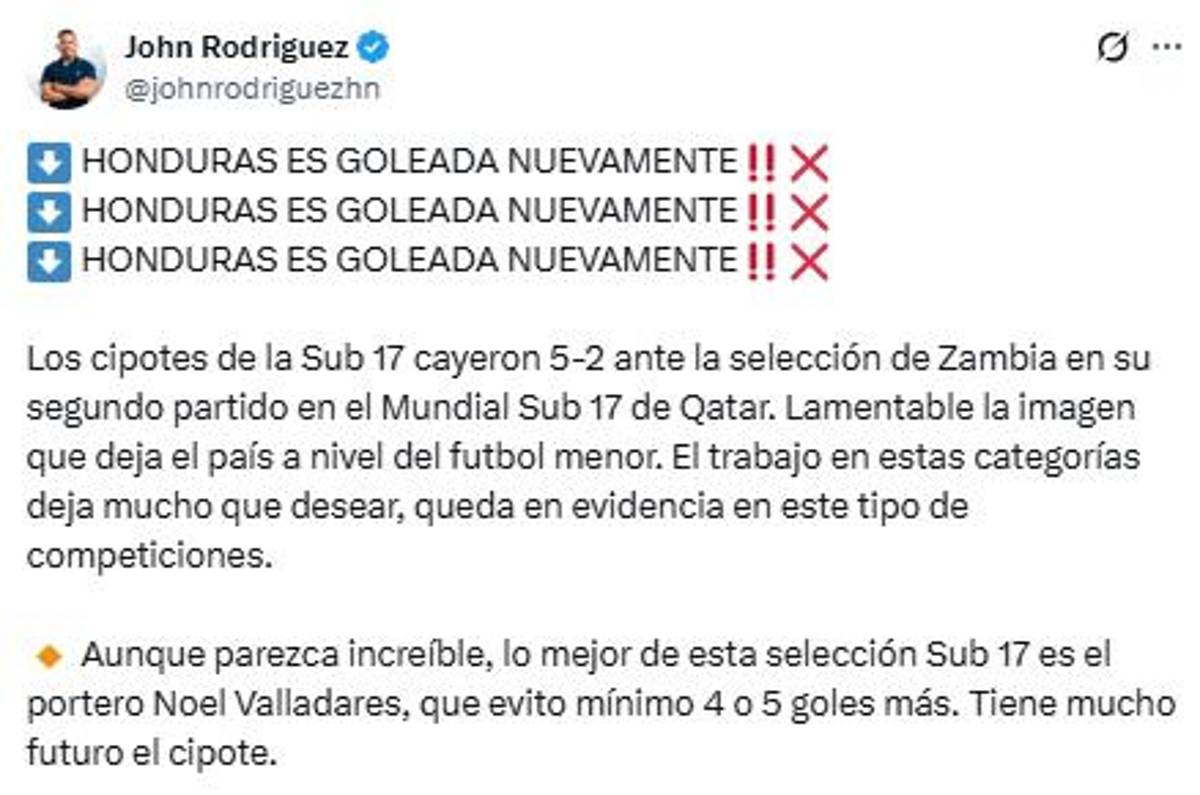La piñata del Mundial y un fracaso; se terminó el sueño: Honduras encaja otra goleada en Qatar y esto dice la prensa