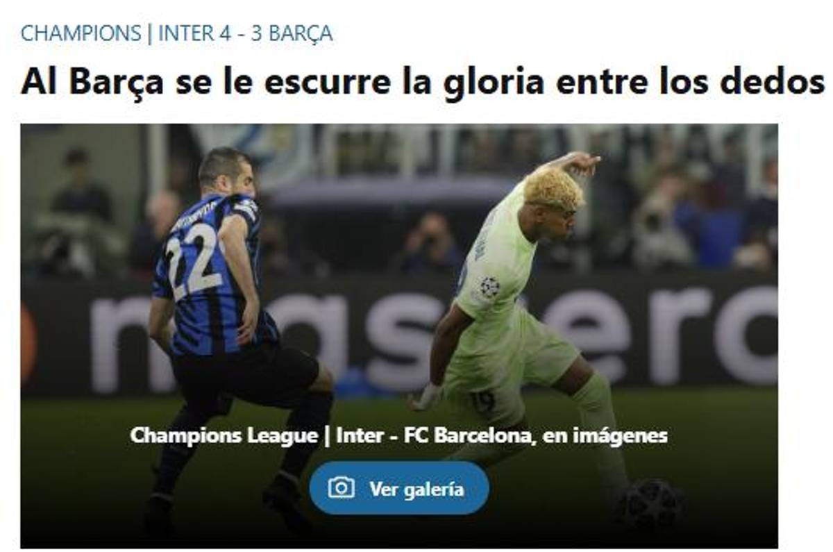 Barcelona quedó eliminado y así reacciona la prensa: Estaba claro que los árbitros harían su trabajo contra nosotros