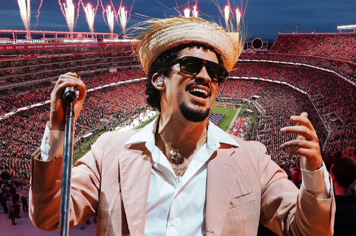 Bad Bunny, el artista principal del destacado Show de Medio Tiempo del Super Bowl.