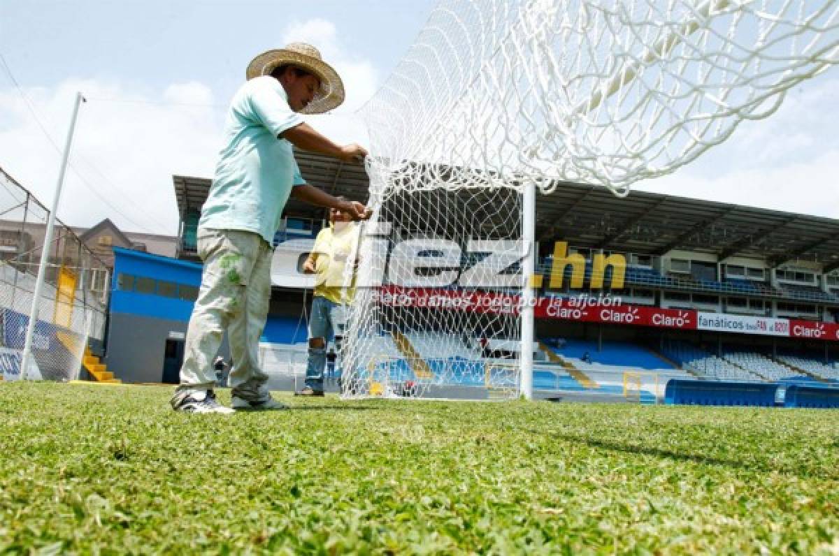 El estadio Morazán recibe los últimos retoques para el Honduras-Costa Rica