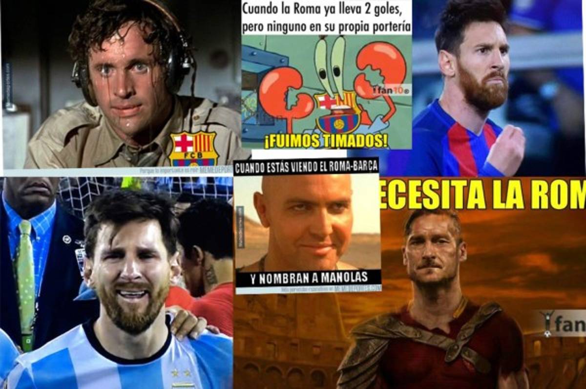 ¡Acribillan al Barcelona! Los memes destruyen a Messi tras eliminación del Barça frente a Roma