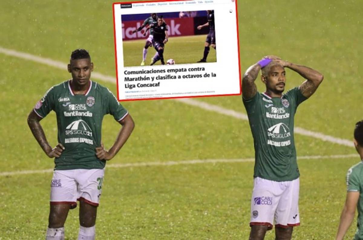 Prensa guatemalteca reacciona 'fría' tras pase de Comunicaciones ante Marathón por Concacaf