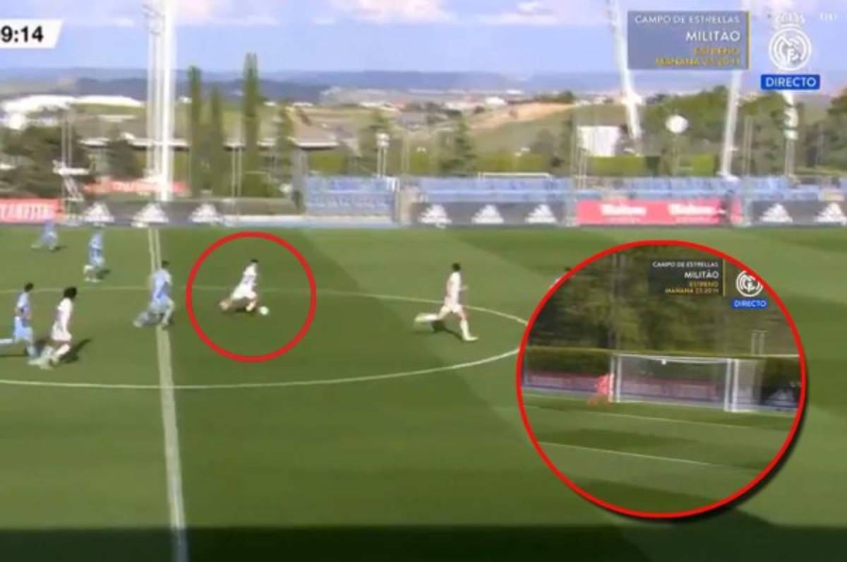 Ilusiona al Real Madrid: jugó en el triunfo ante Osasuna y hoy marca un brutal golazo desde media cancha