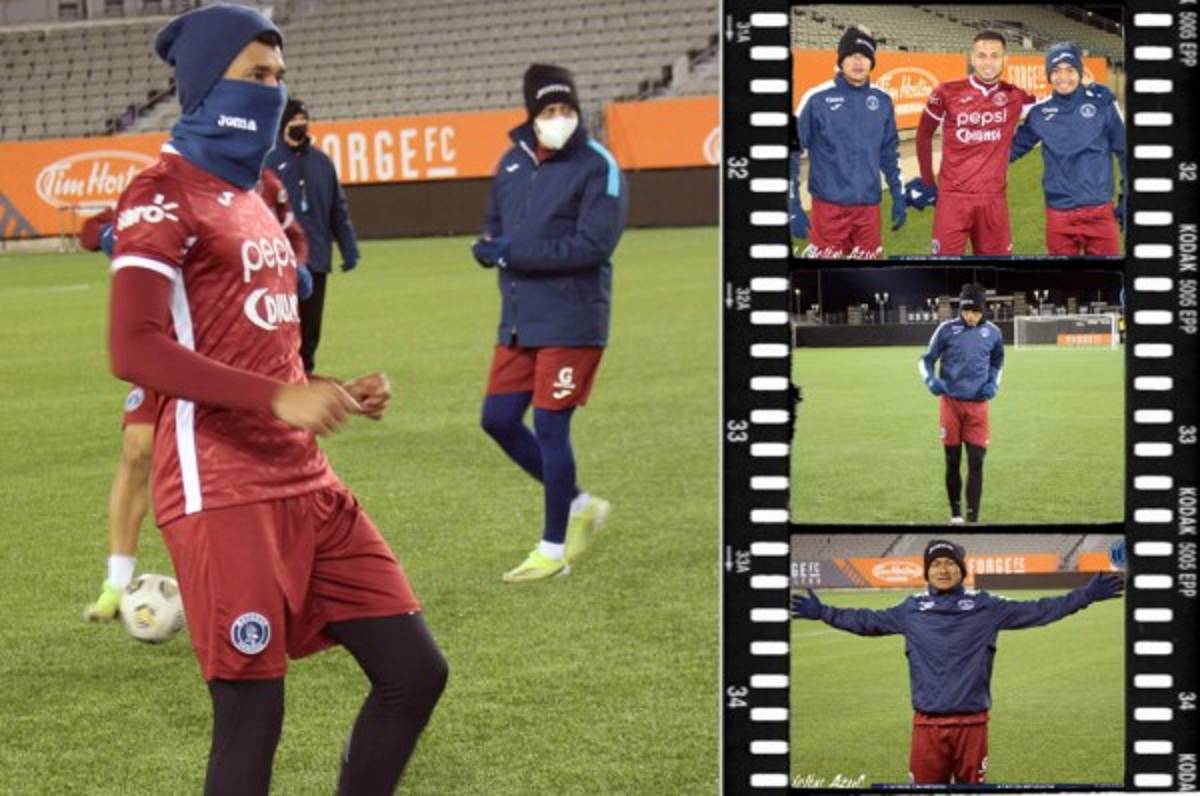 ¡Estaba a -1 grado! Así fue el reconocimiento de cancha del Motagua para el juego con Forge FC