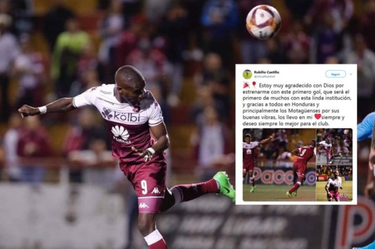 Rubilio Castillo y su emotivo mensaje tras su gol con Saprissa de Costa Rica