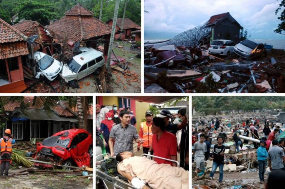 Devastador tsunami en Indonesia causa 222 muertos y más de 843 heridos    