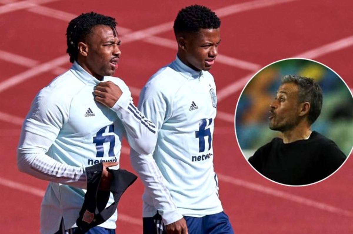 Lo que Luis Enrique, técnico de España, ha dicho sobre Adama Traore y Ansu Fati