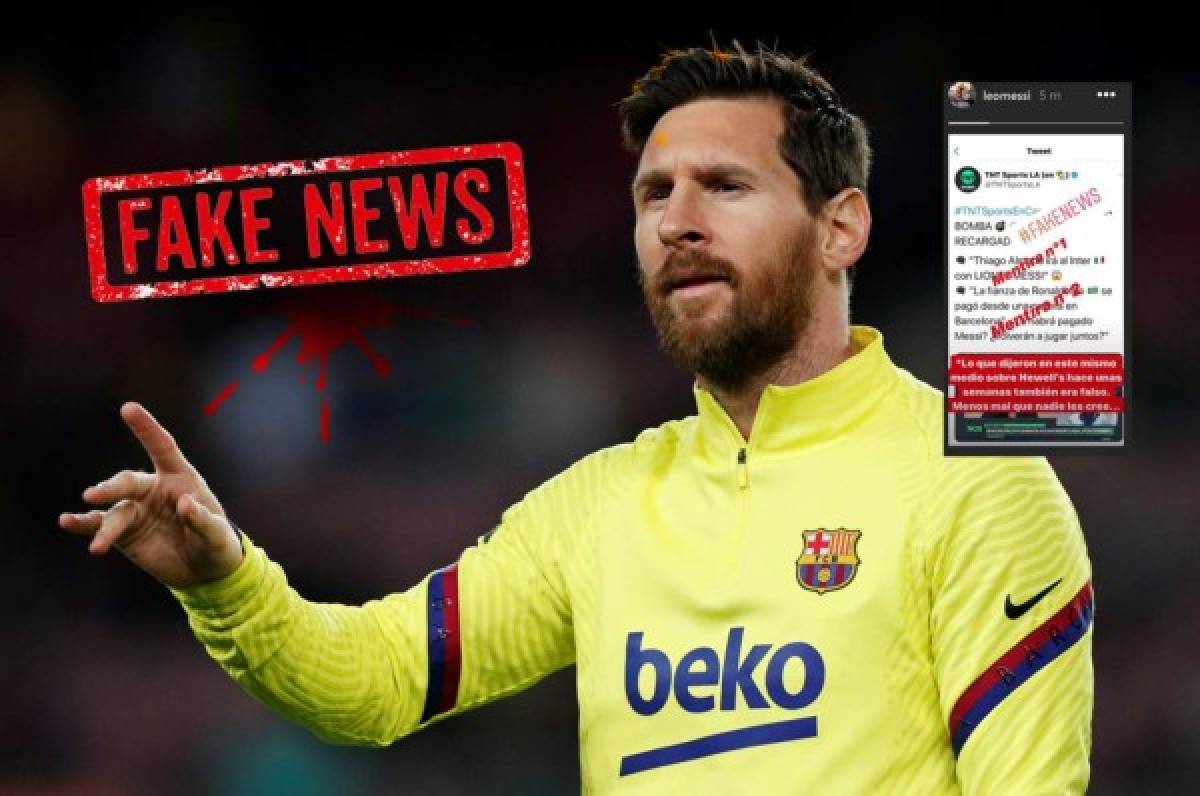 ¡Explotó! Messi se harta de las falsas noticias contra él y atiza contra un medio