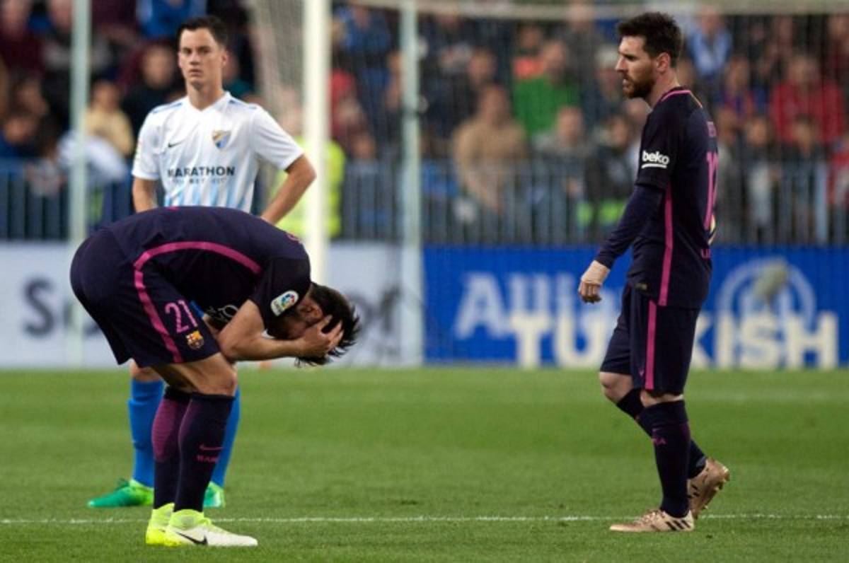 Barcelona cae en La Rosaleda y pierde la ocasión de ser líder