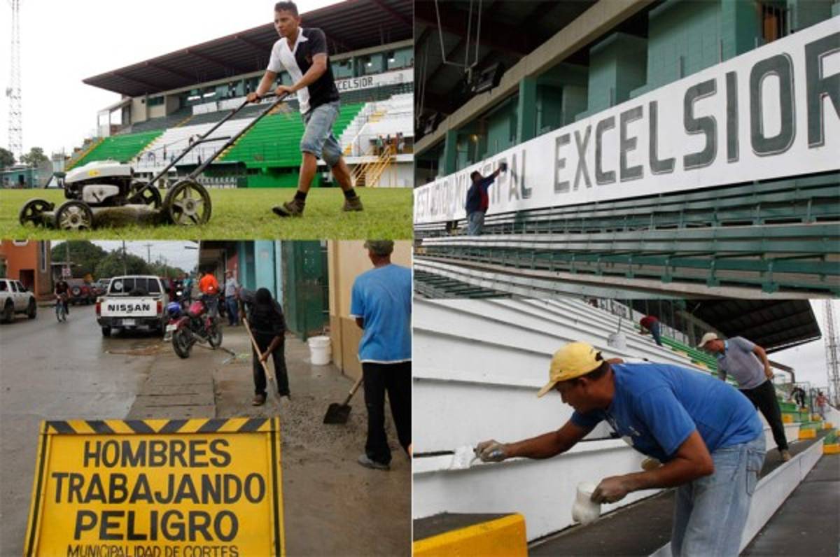 Estadio Excélsior se engalana para vivir su primera final del fútbol de Honduras