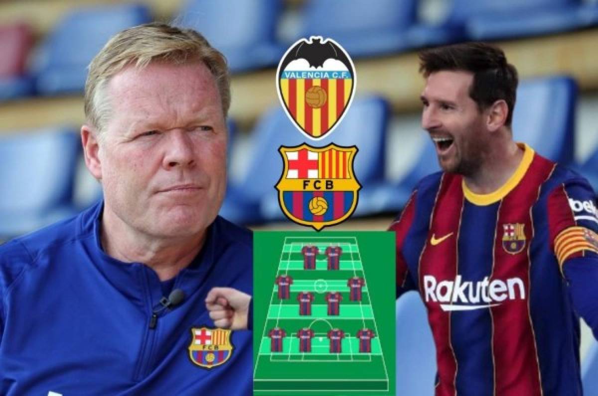 Con tres cambios: La alineación del Barcelona para el partidazo ante el Valencia en Mestalla