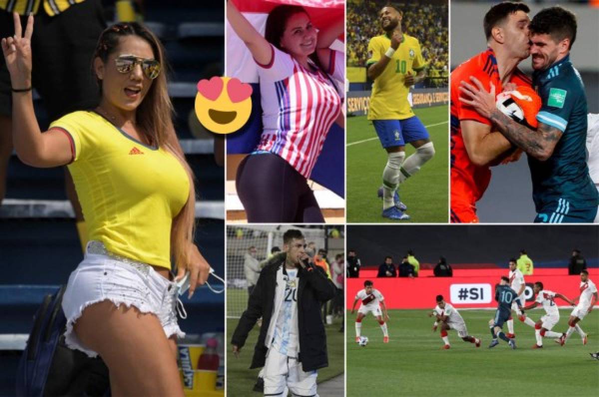 La colombiana que enamoró a todos, bailecito de Neymar y tremenda foto de Messi perseguido por peruanos