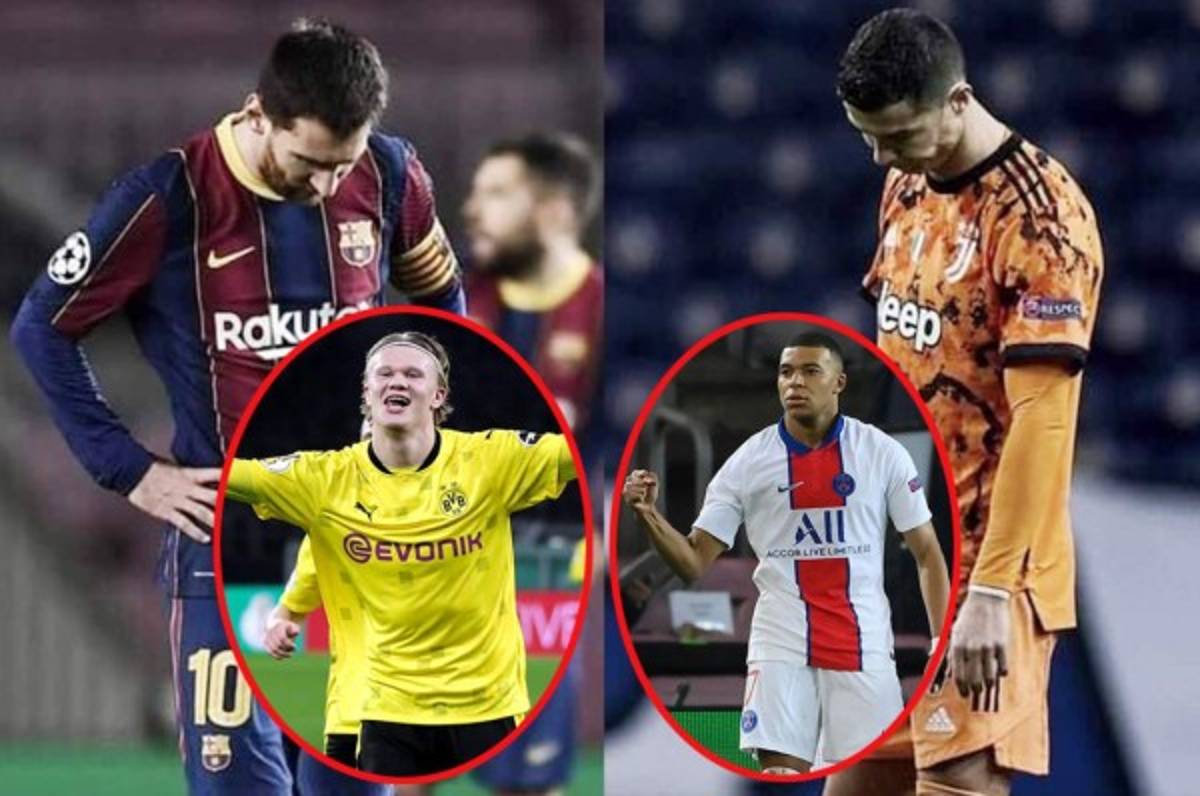 Erling Haaland y Kylian Mbappé hacen olvidar a Messi y Cristiano y son los nuevos reyes de la Champions