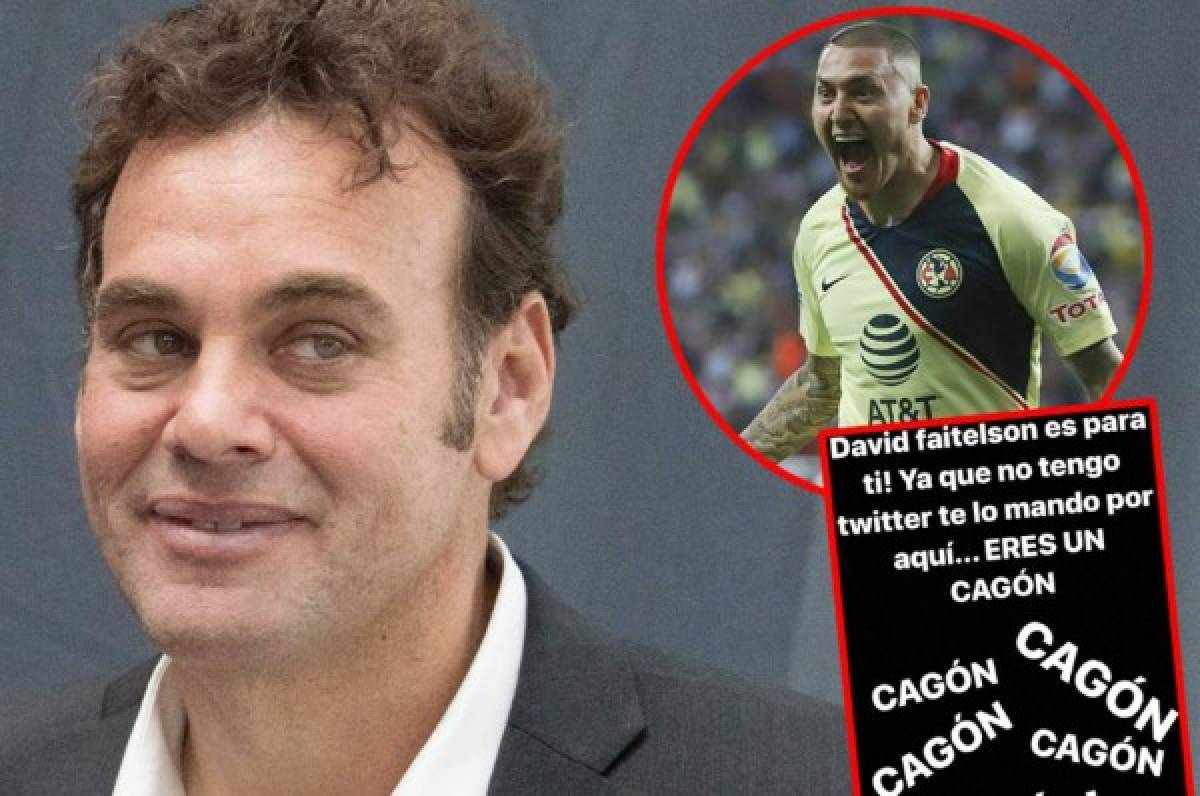 Futbolista del América de México llama 'cara de marrano” al periodista David Faitelson