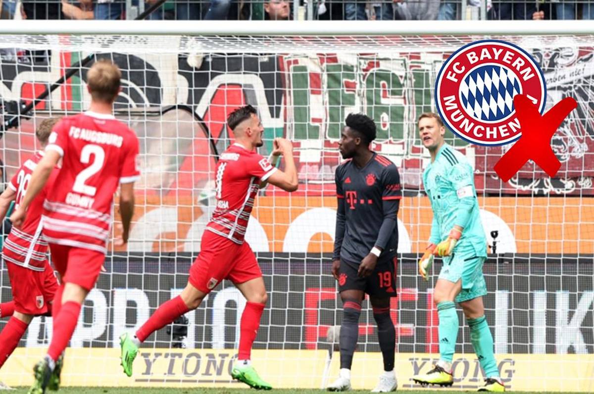 Batacazo: Bayern Múnich tropieza ante Augsburg y suma su cuarto partido sin ganar en Bundesliga