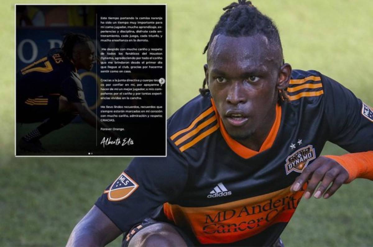 ¡Emotiva! La carta de despedida de Alberth Elis al Houston Dynamo