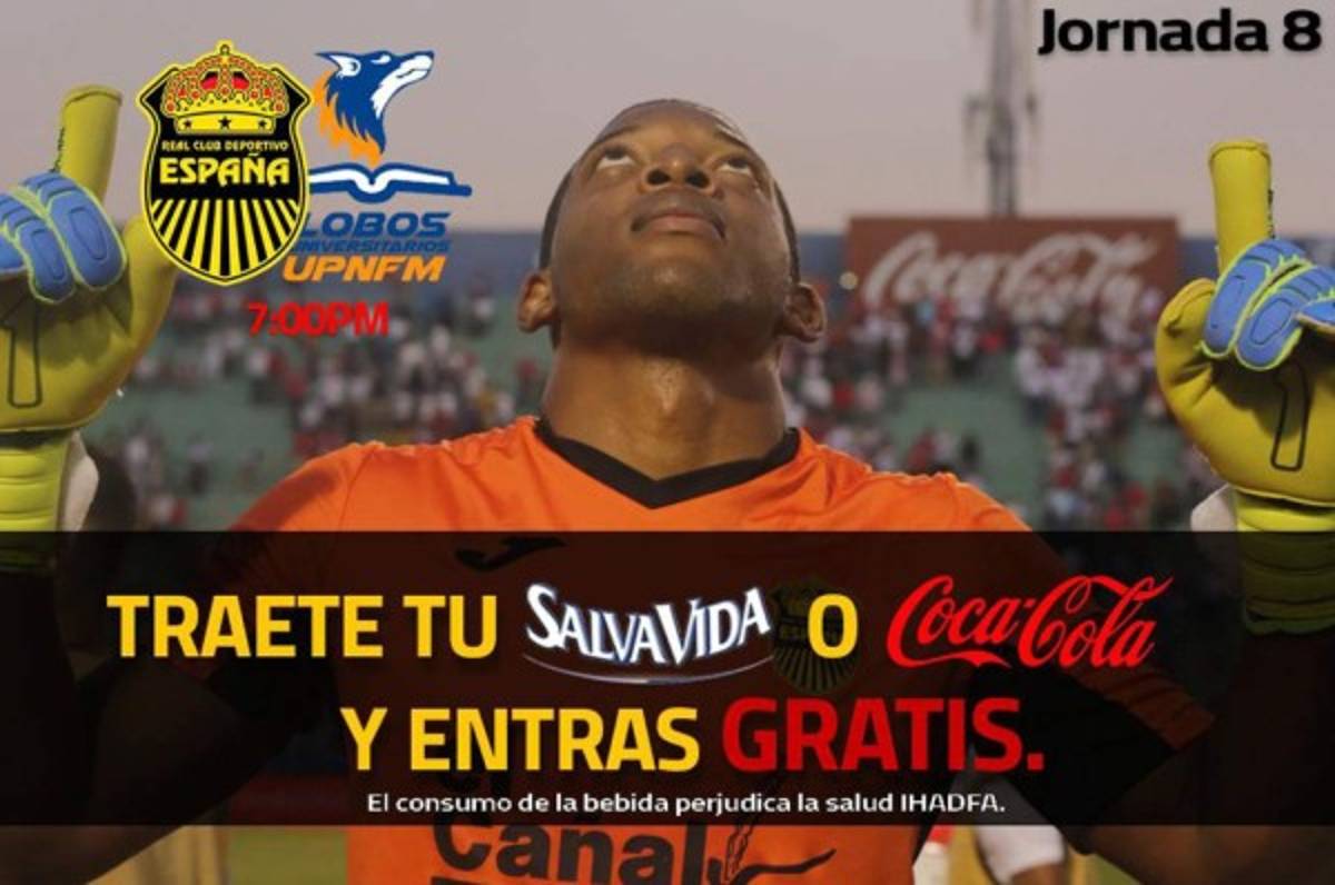 La promoción que Real España ofrece para asistir al partido ante la UPNFM