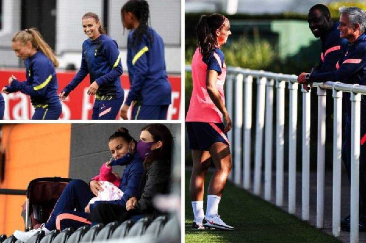 Así es la nueva vida de Alex Morgan en el Tottenham: Deslumbra en los entrenos y cuida a su hija