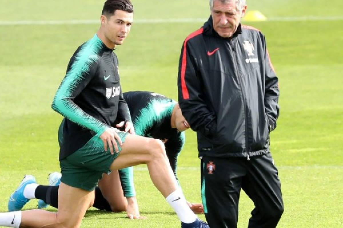 Cristiano Ronaldo entrena con Portugal y desmiente a Sarri de estar lesionado