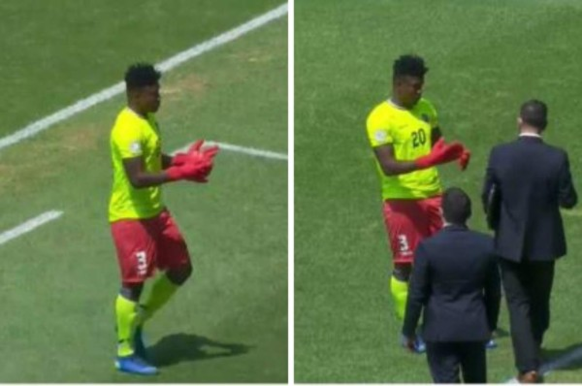 Odilon Jerome, el defensor central que es improvisado como arquero en la selección de Haití ante Honduras