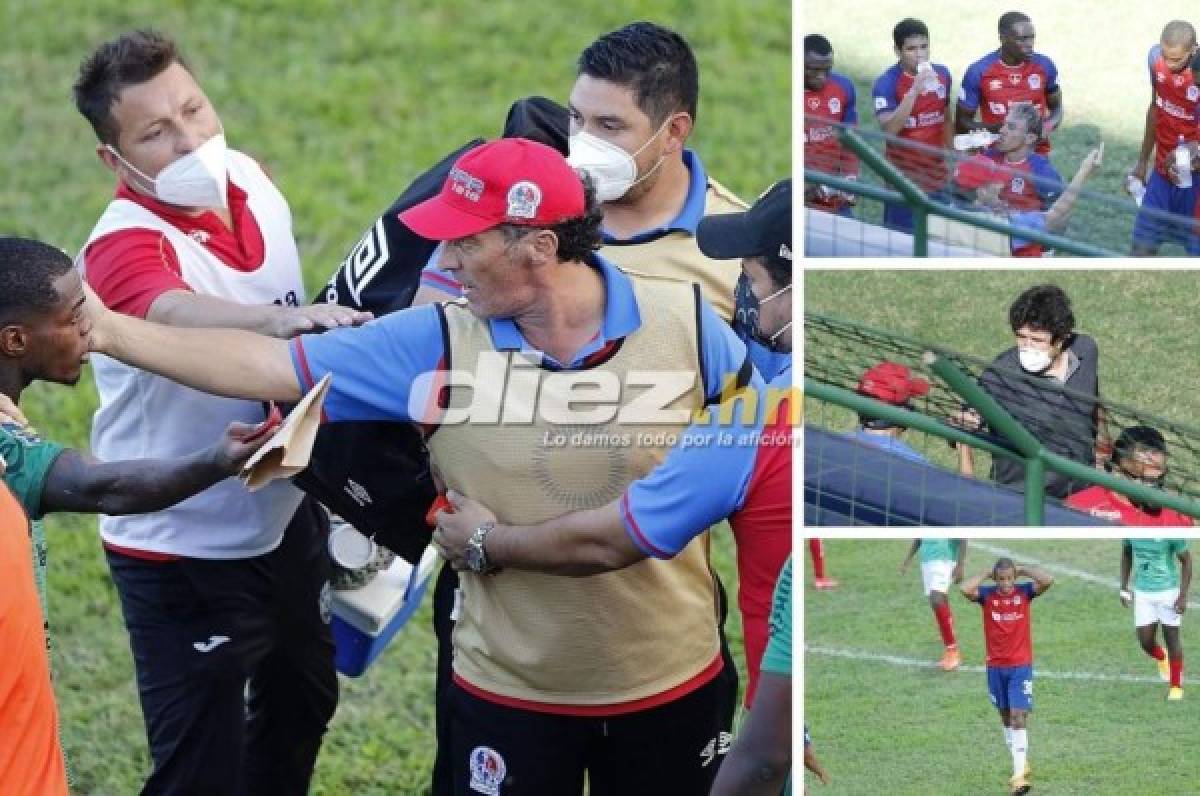 No se vio en TV: La pelea de Pedro Troglio al final del partido entre Olimpia y Marathón