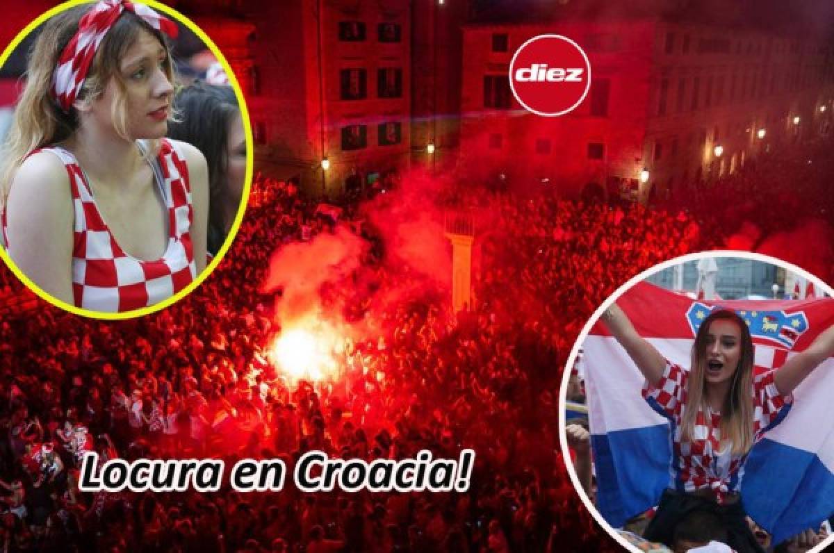 Desmadre y belleza: Así celebran en Croacia el pase a la final de Rusia 2018