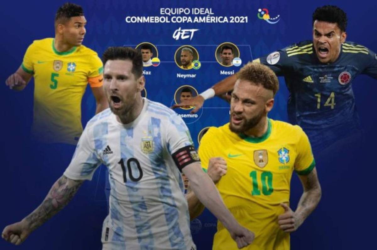 ¡Equipazo de lujo! Conmebol anuncia once ideal de la Copa América con cuatro campeones argentinos