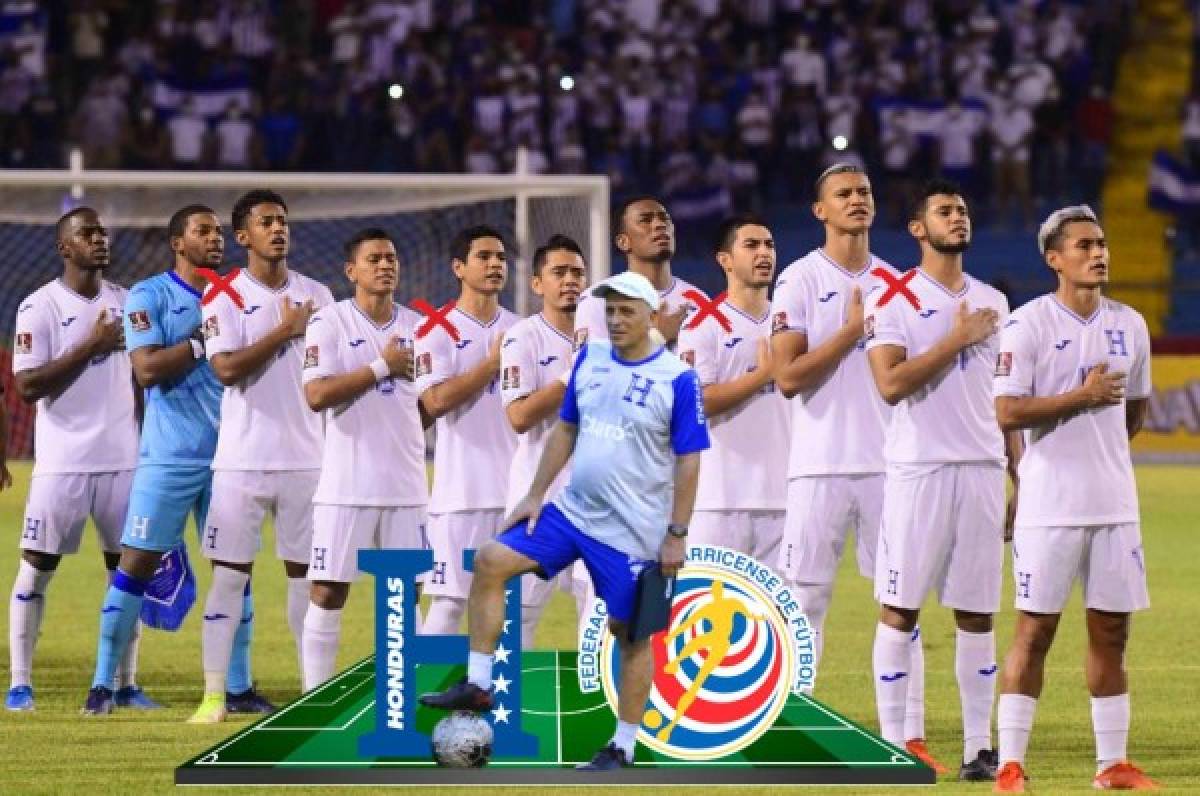 Con variantes: La Selección de Honduras y su posible 11 titular para el partido ante Costa Rica