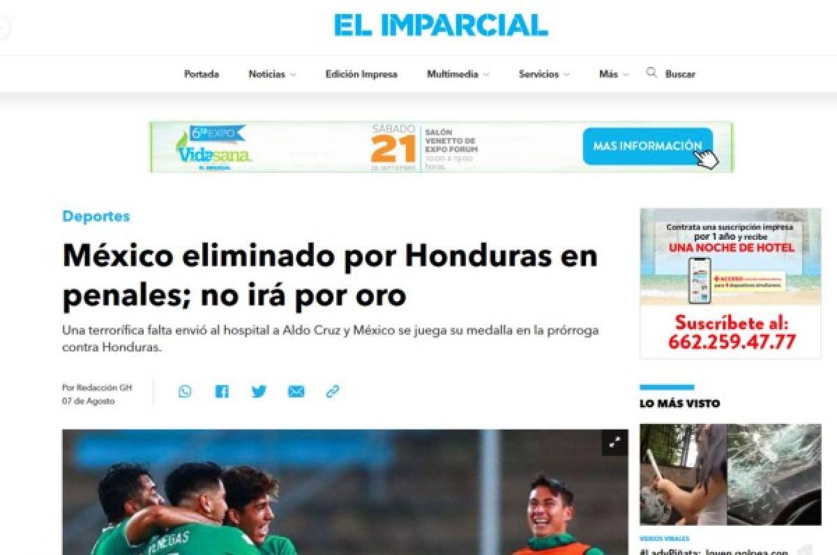 Prensa internacional ataca a México tras caer ante Honduras: 'Tricolor de tercera'