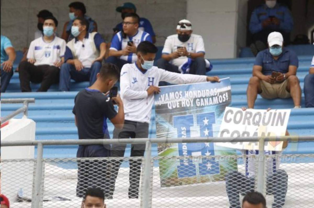 ¡Todo listo para ver a la H! La fiesta que se vive en el estadio Olímpico horas antes del Honduras- EUA