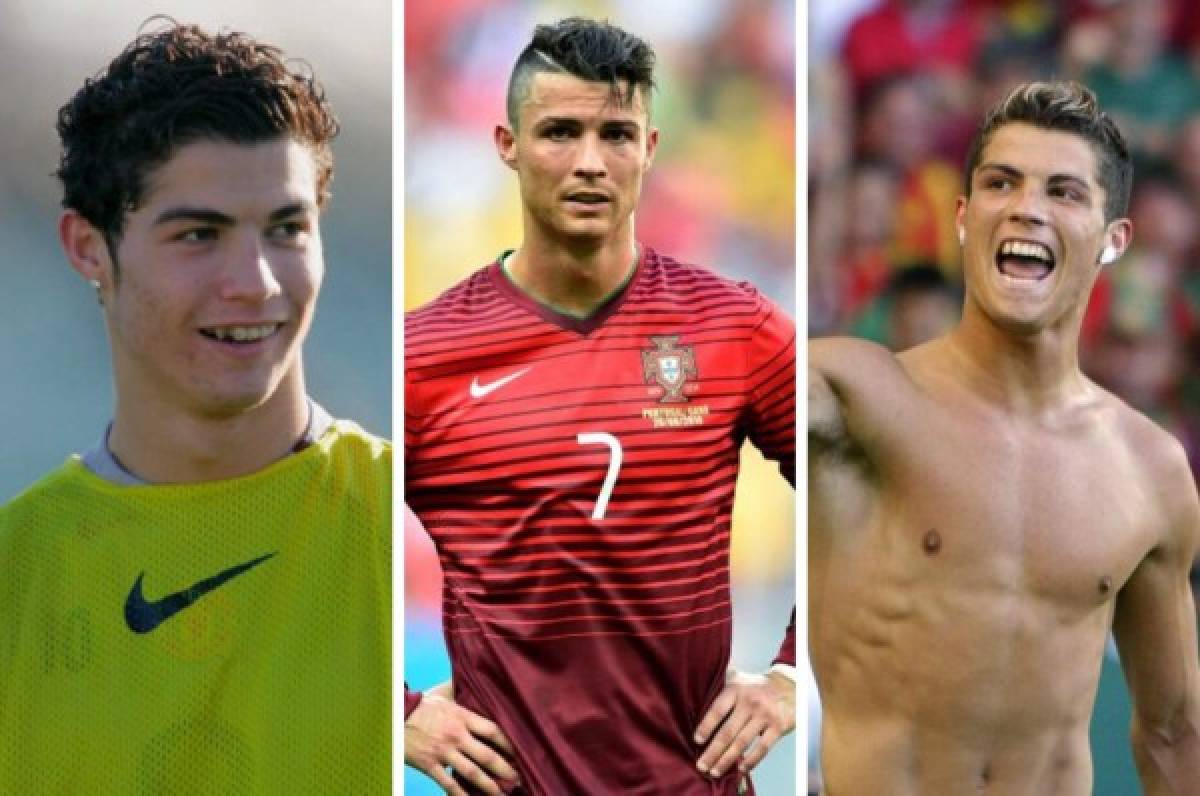 Las transformaciones de Cristiano Ronaldo Los peinados que se ha hecho a  lo largo de su