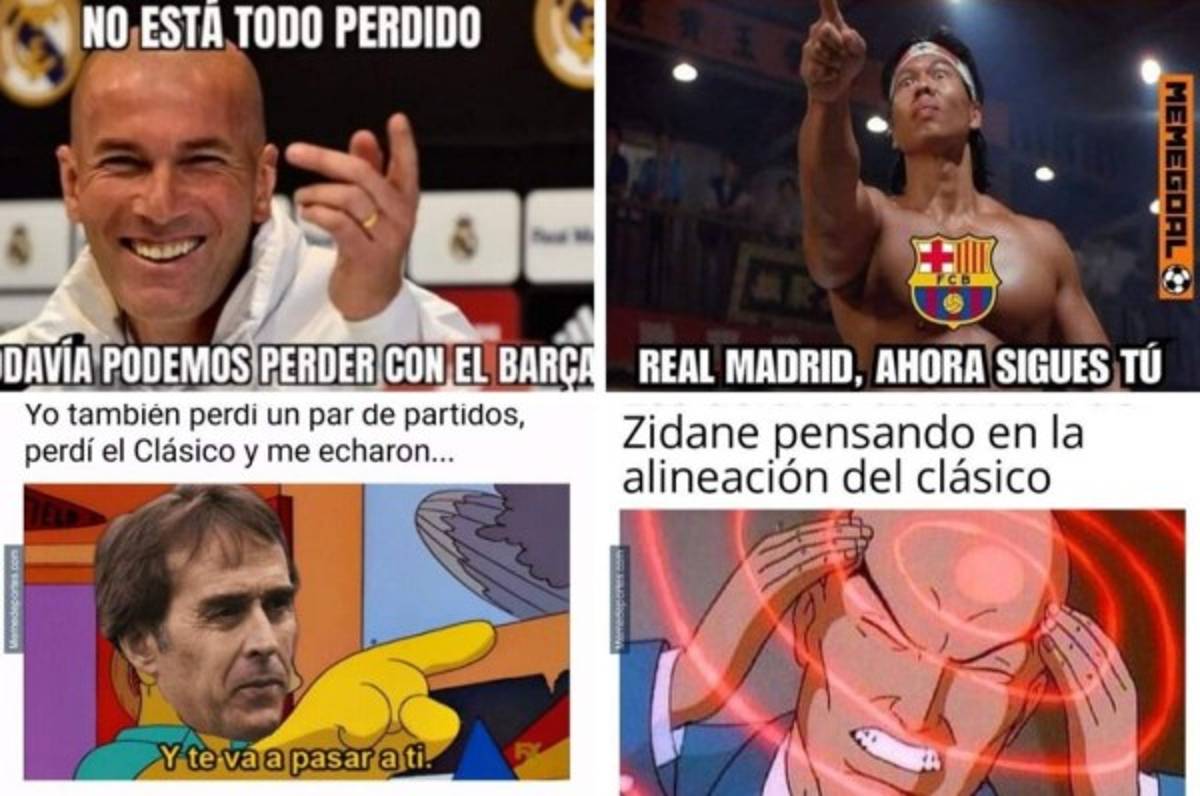 Los memes ya calientan el clásico Barcelona-Real Madrid con Zidane de protagonista