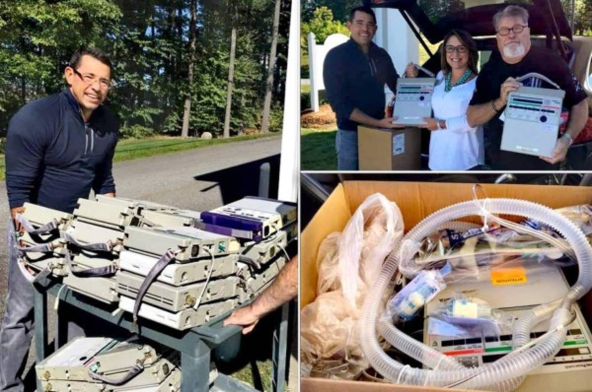 Médico catracho gestionó donación de 34 ventiladores mecánicos para Honduras