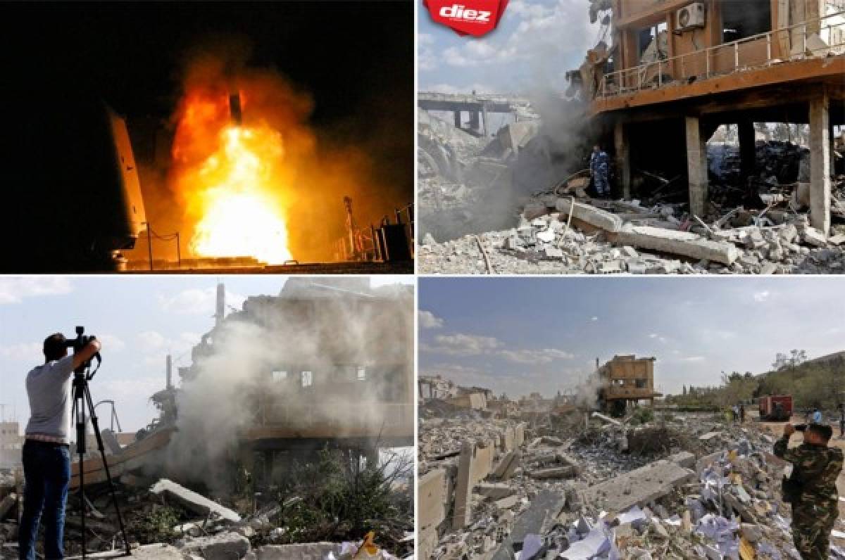 EN FOTOS: Las aterradoras imágenes luego del ataque de EEUU a Siria