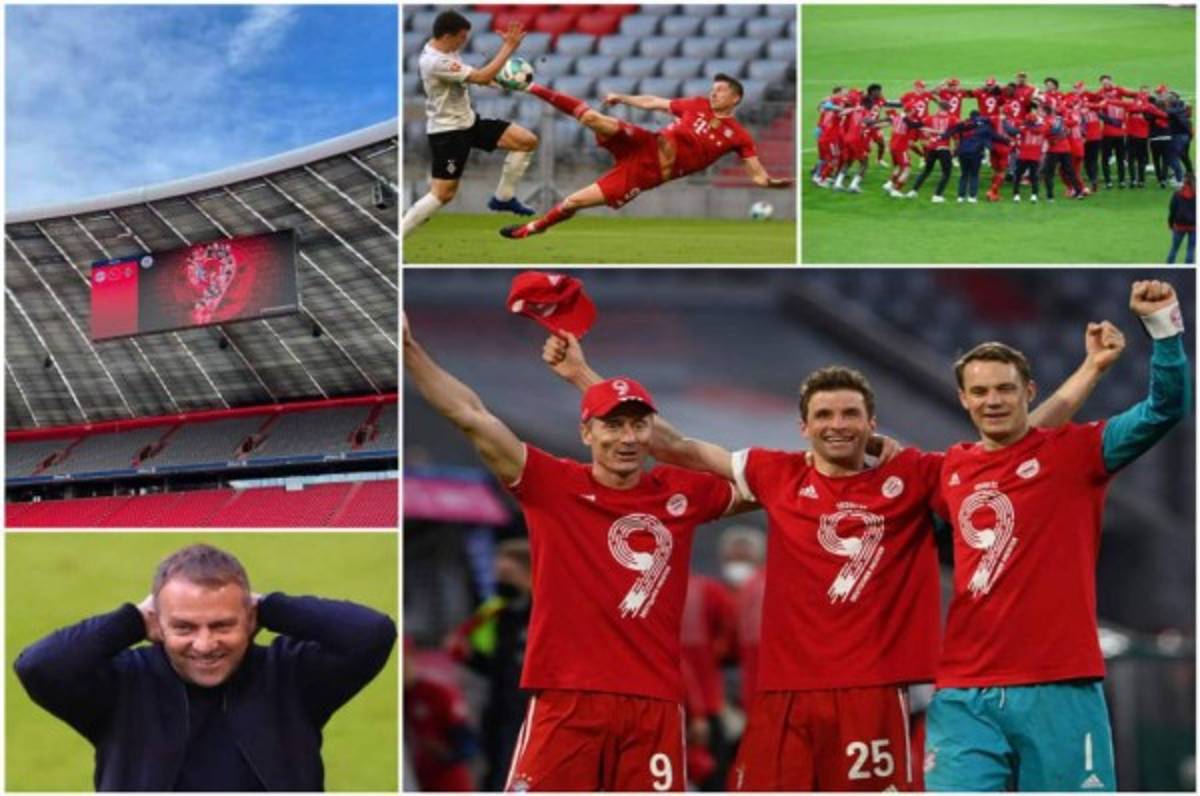 ¡Golazos, euforia y cánticos! Así festejaron los jugadores del Bayern Múnich el título de Bundesliga