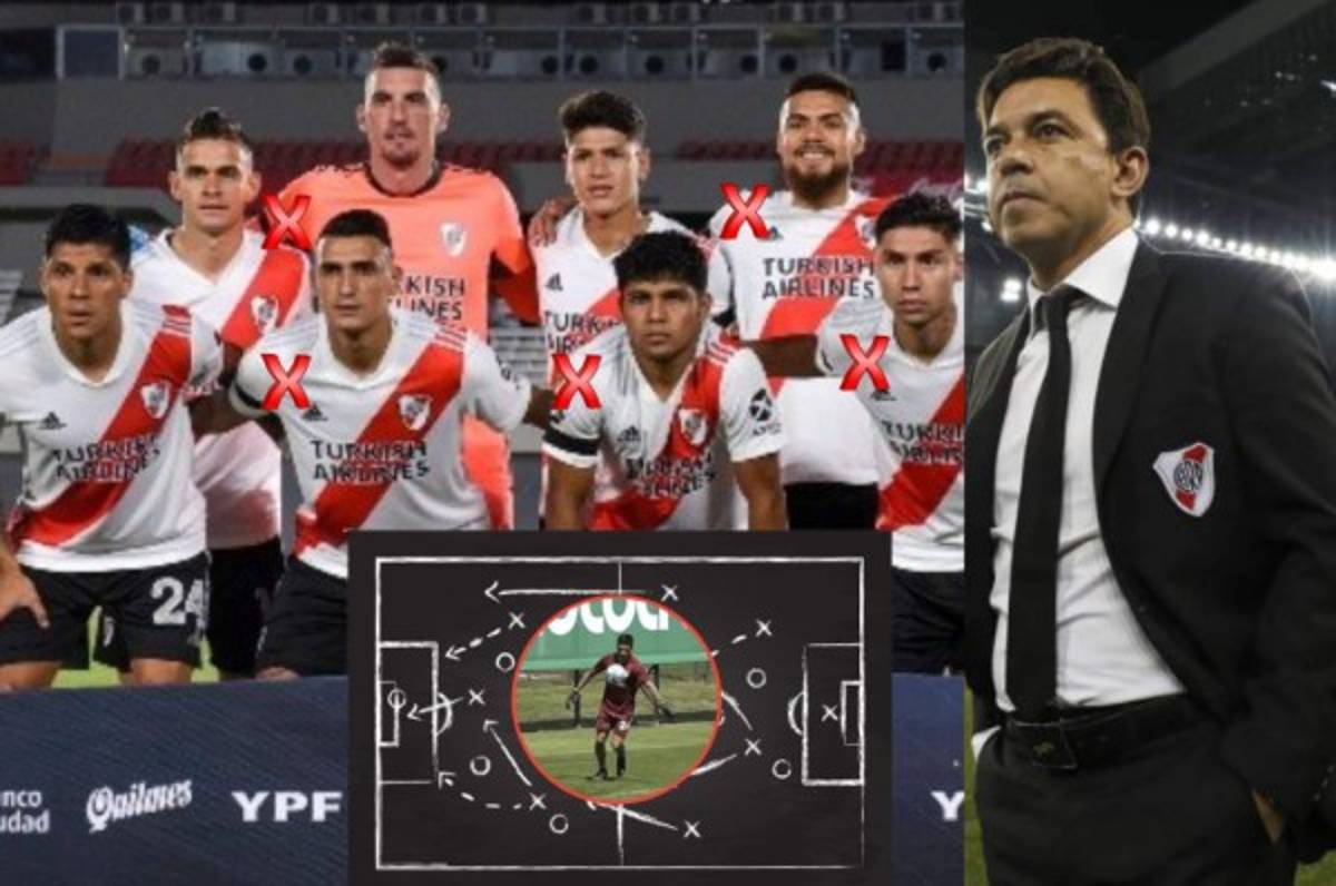 Volante será portero y sin cambios: Así será el insólito 11 de River Plate en la Libertadores tras la ola de casos de Covid-19
