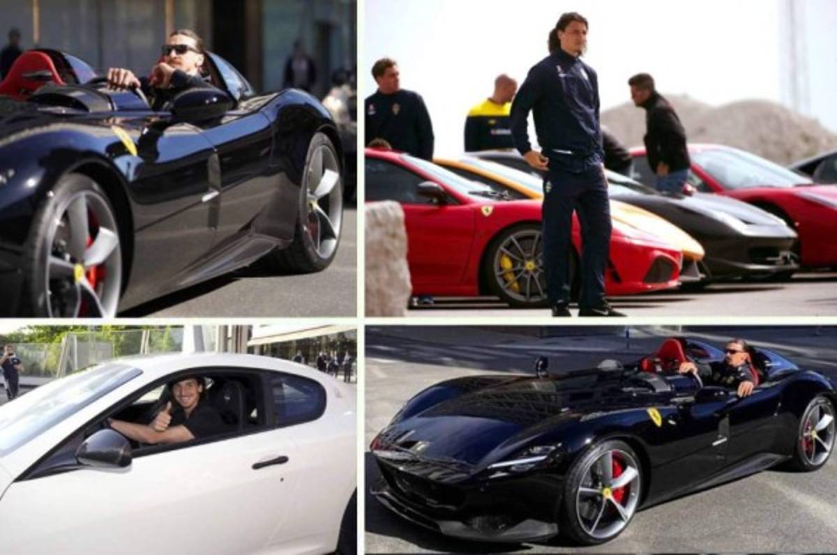 40 años y un imperio de carros: la millonaria colección de autos de Zlatan Ibrahimovic llena de Ferraris