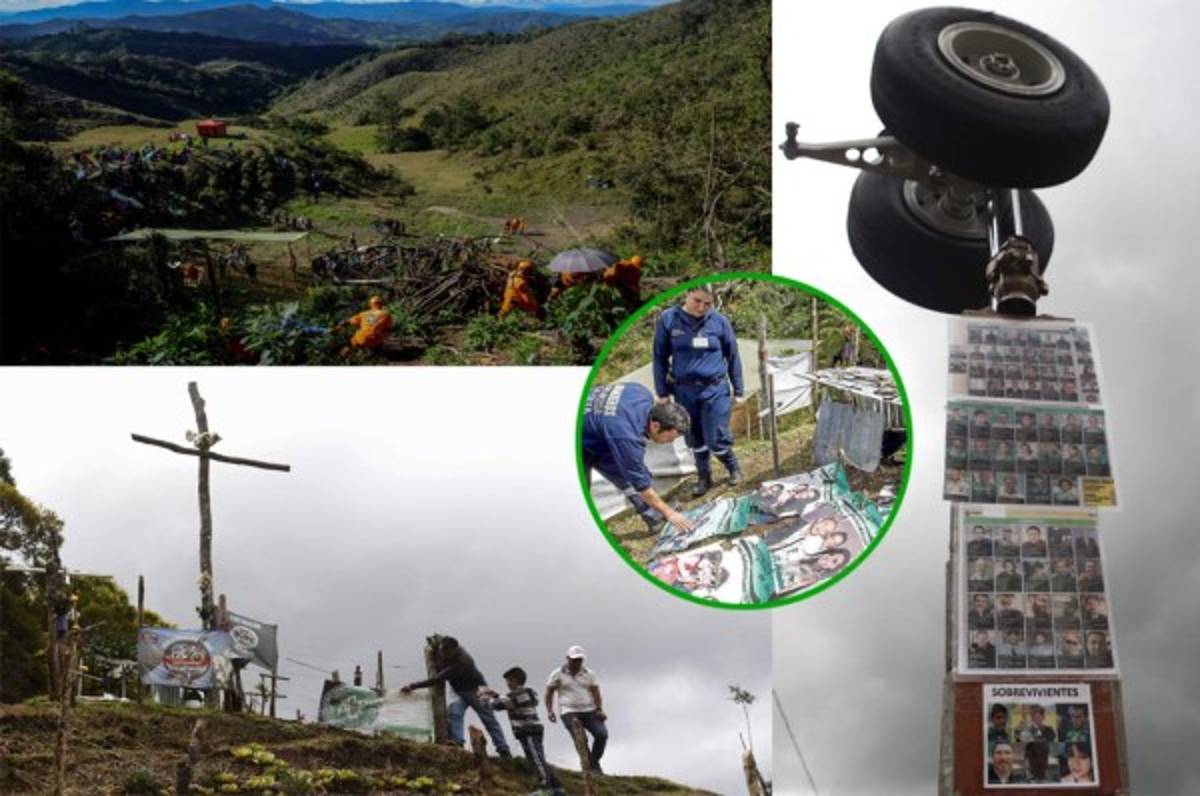 Así luce el cerro donde se estrelló el avión el Chapecoense hace un año