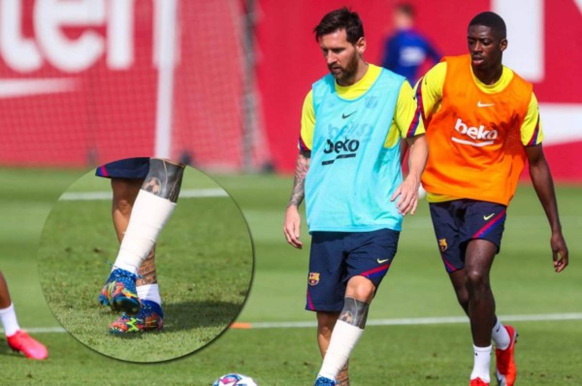 Barcelona - Bayern: Messi entrena con normalidad mirando de reojo al Múnich