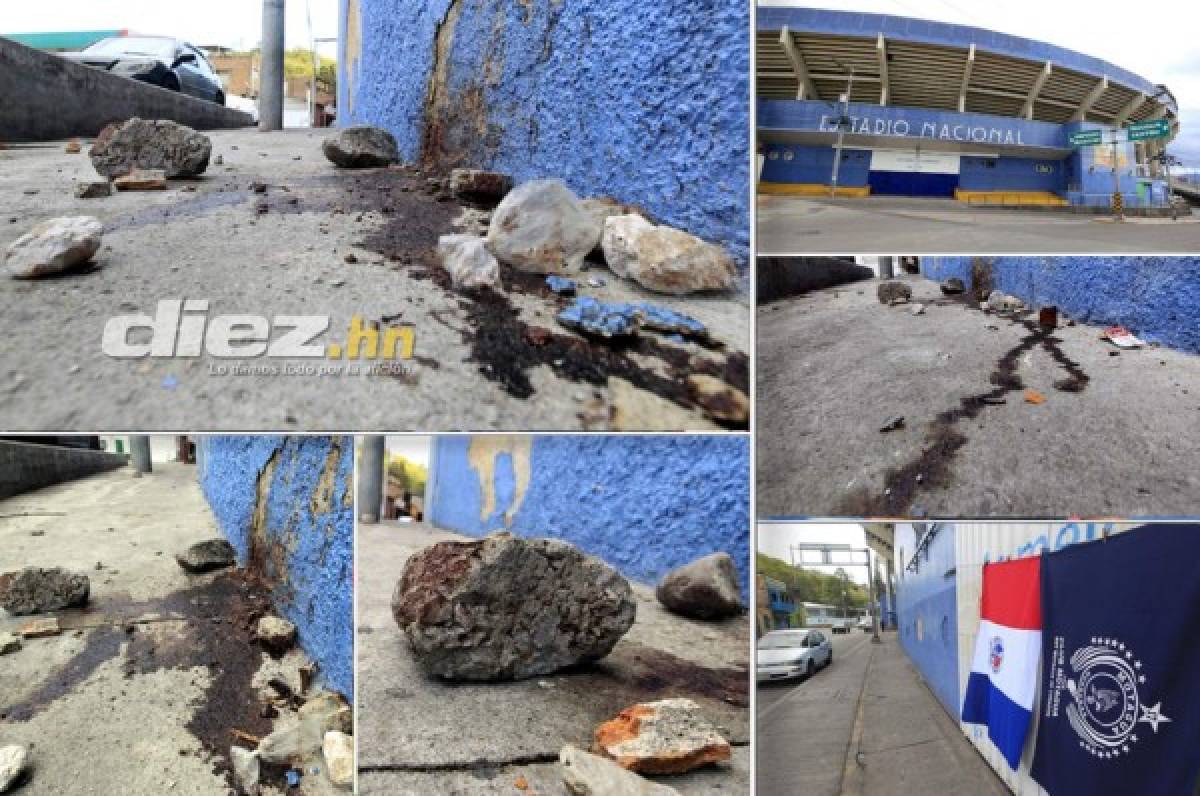 FOTOS: Con piedras llenas de sangre, así luce el estadio Nacional luego de la tragedia