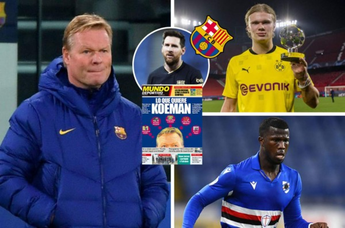 Con dos renovaciones claves: La lista de fichajes que pide Koeman para revolucionar al Barcelona