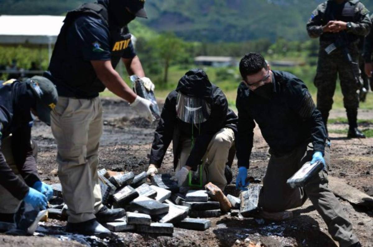 Honduras decomisa más de 900 kilos de cocaína con ayuda de Colombia