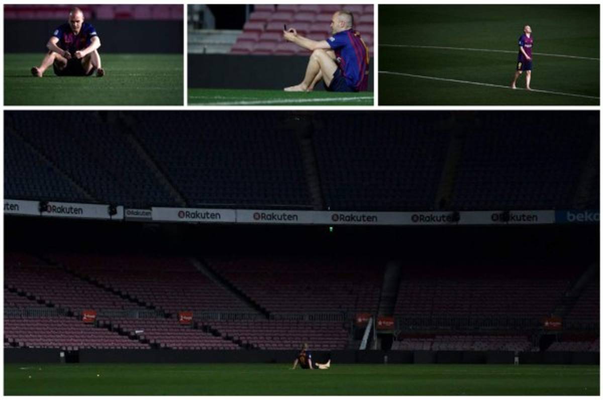 Las fotos de Andrés Iniesta en el Camp Nou que parten el corazón