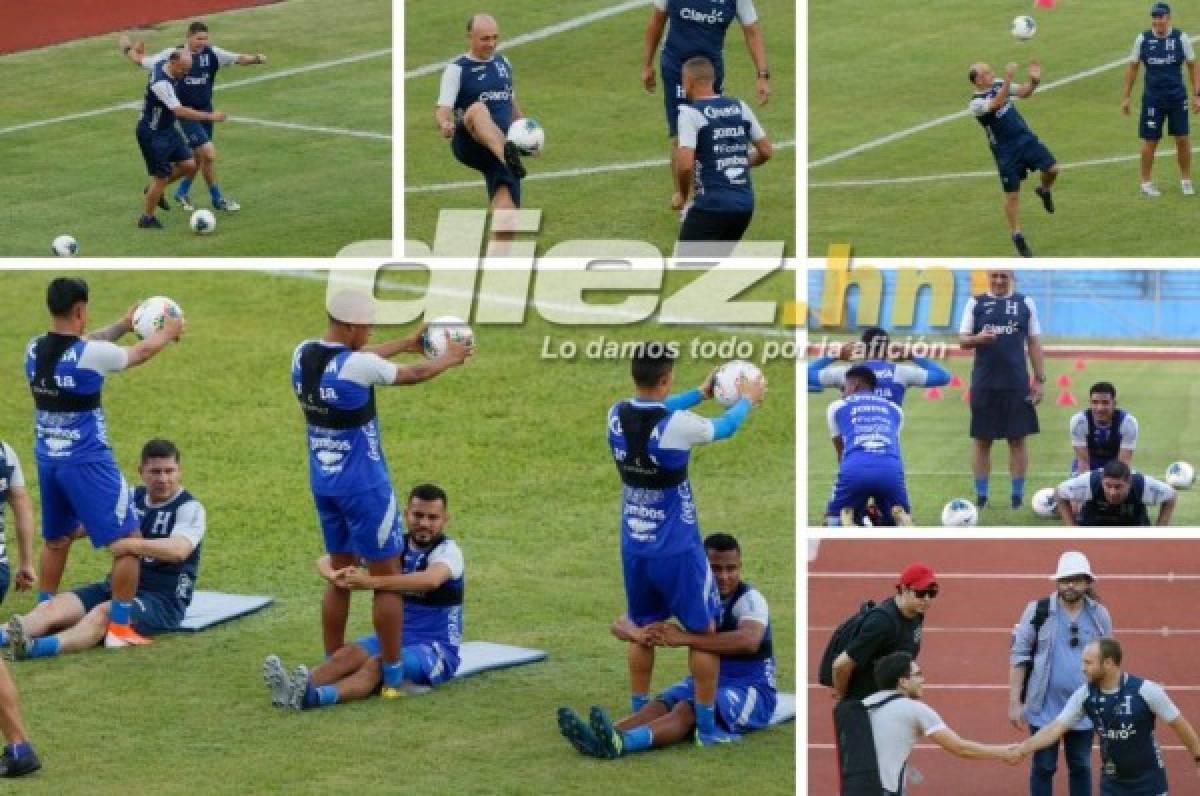 Así fue el entrenamiento de Honduras: Los tenis 'Air Jordan' de Elis, Arnold se entrena y Coito se luce