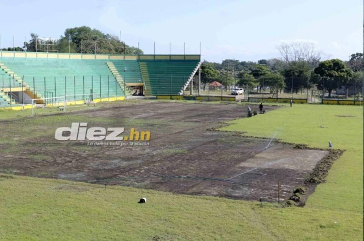 ¡Daño total en el engramillado! Así luce el estadio de Parrillas One tras ser azotado por dos huracanes