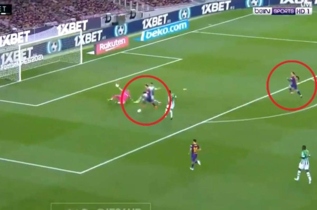 Barcelona: La genialidad de Messi para que Griezmann finalmente le marcara al Betis