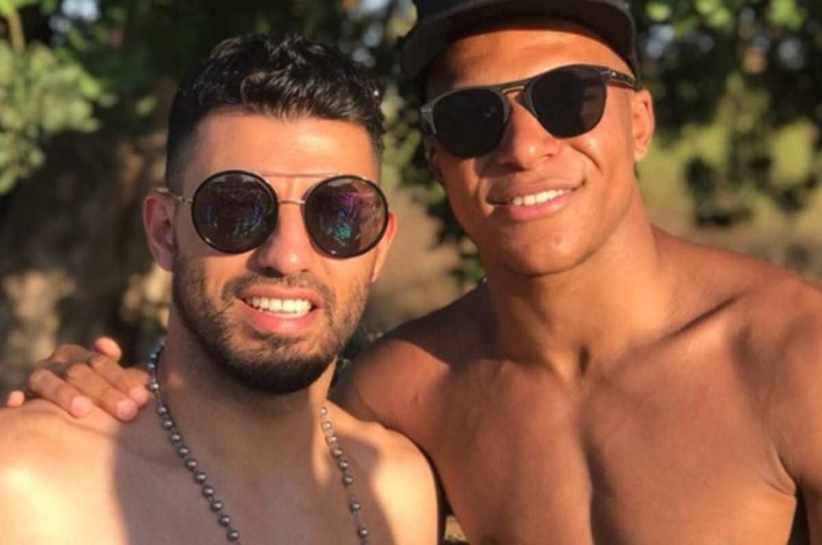 ¿Buenos amigos? Mbappé sorprende con el 'Kun' Agüero en España