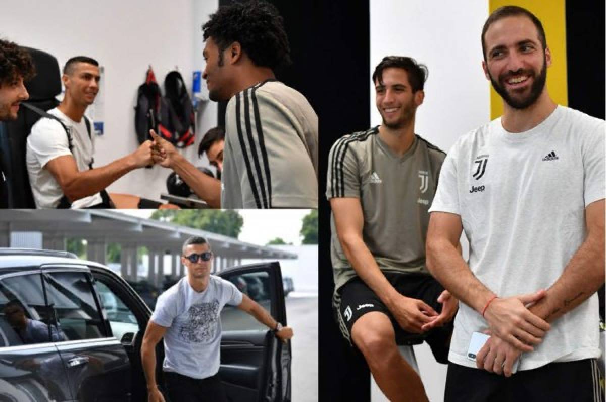 Así recibieron a Cristiano Ronaldo en su primer día de trabajo con la Juventus